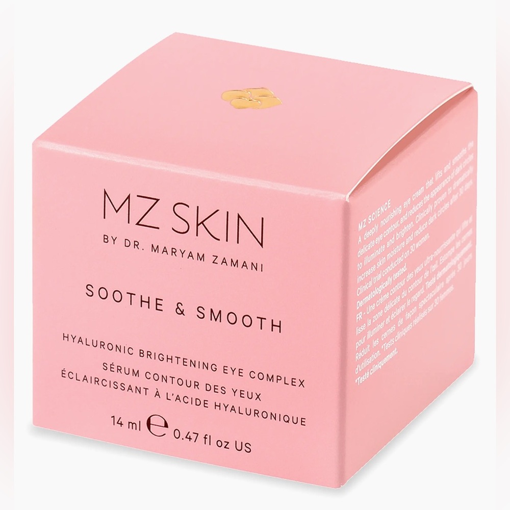 MZ Skin Soothe & Smooth Hyaluronic Brightening Eye Complex – NIB ✨